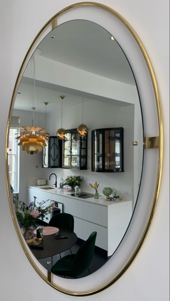 Gương trang trí ovan