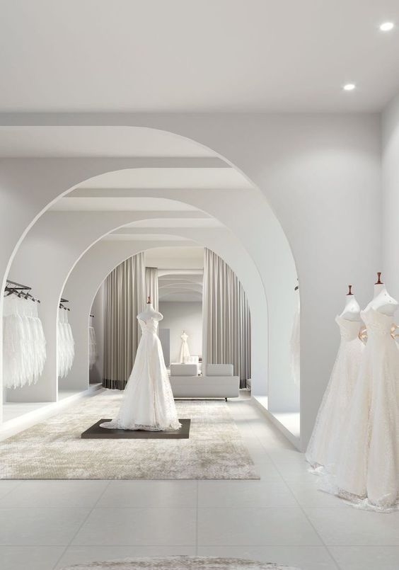 Thiết kế cửa hàng váy cưới