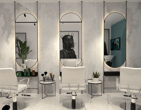 Thiết kế salon tóc nhỏ
