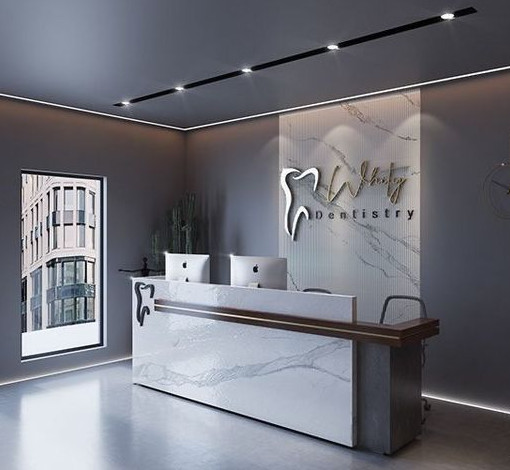 Thiết kế lễ tân phong khám nha khoa