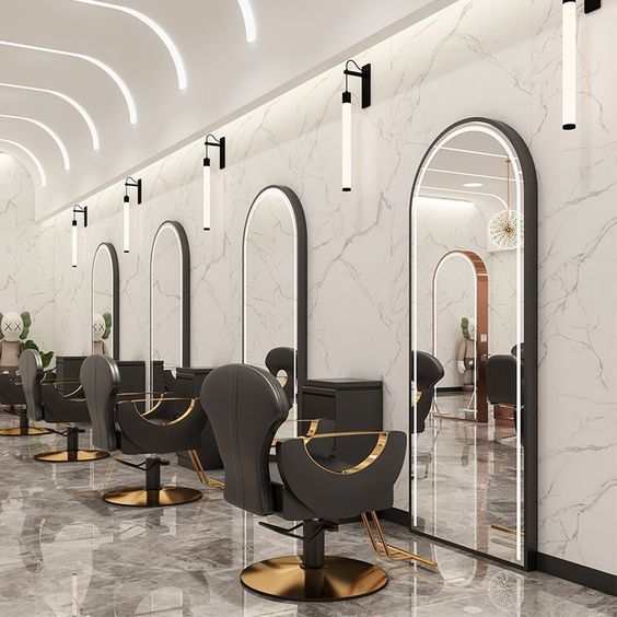 Thiết kế salon tóc sang trọng