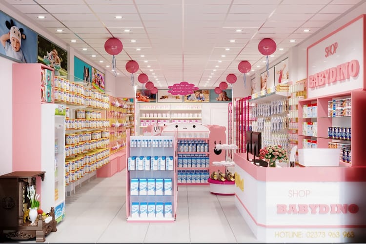 thiết kế shop mẹ và bé nhỏ tại đà nẵng 