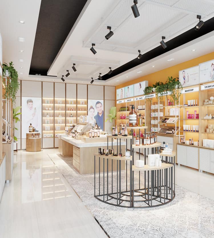 Vking Decor - Đơn vị thiết kế cửa hàng bán mỹ phẩm chuyên nghiệp tại Đà Nẵng