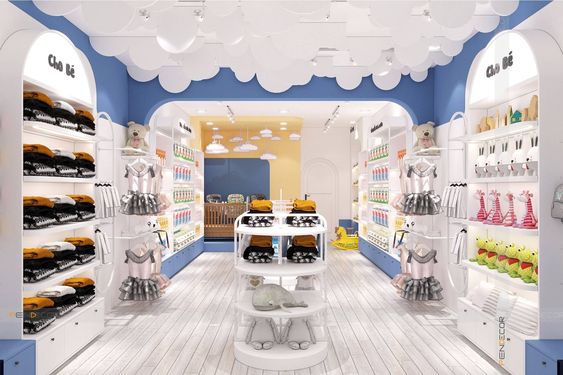 thiết kế cửa hàng bỉm sữa tại đà nẵng