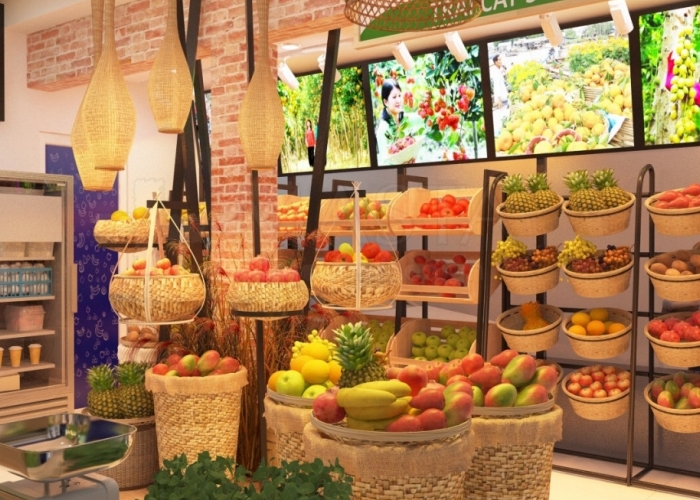 thiết kế shop trái cây nhập khẩu tại đà nẵng 