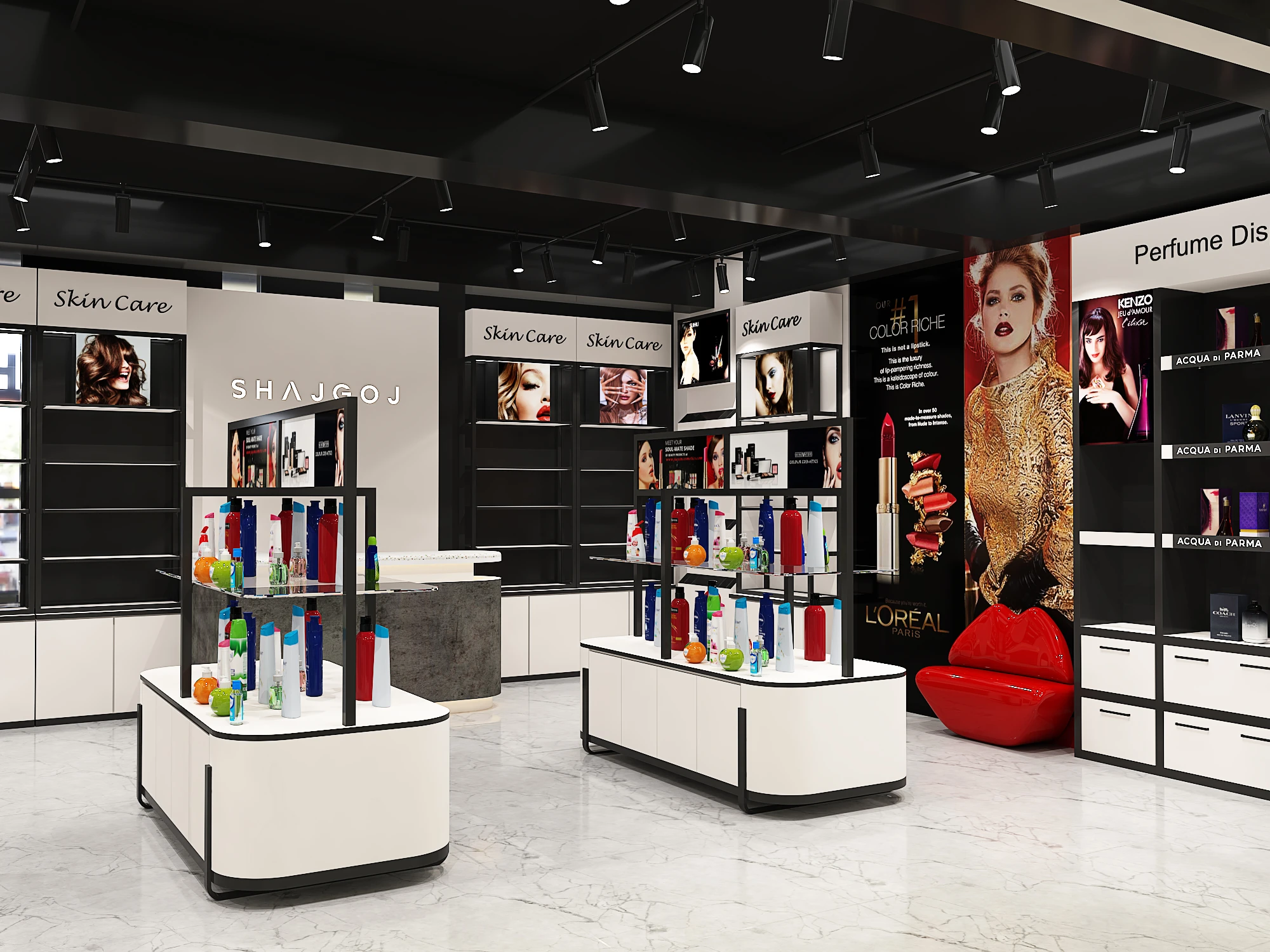 Tại sao thiết kế cửa hàng mỹ phẩm đẹp mắt lại quan trọng