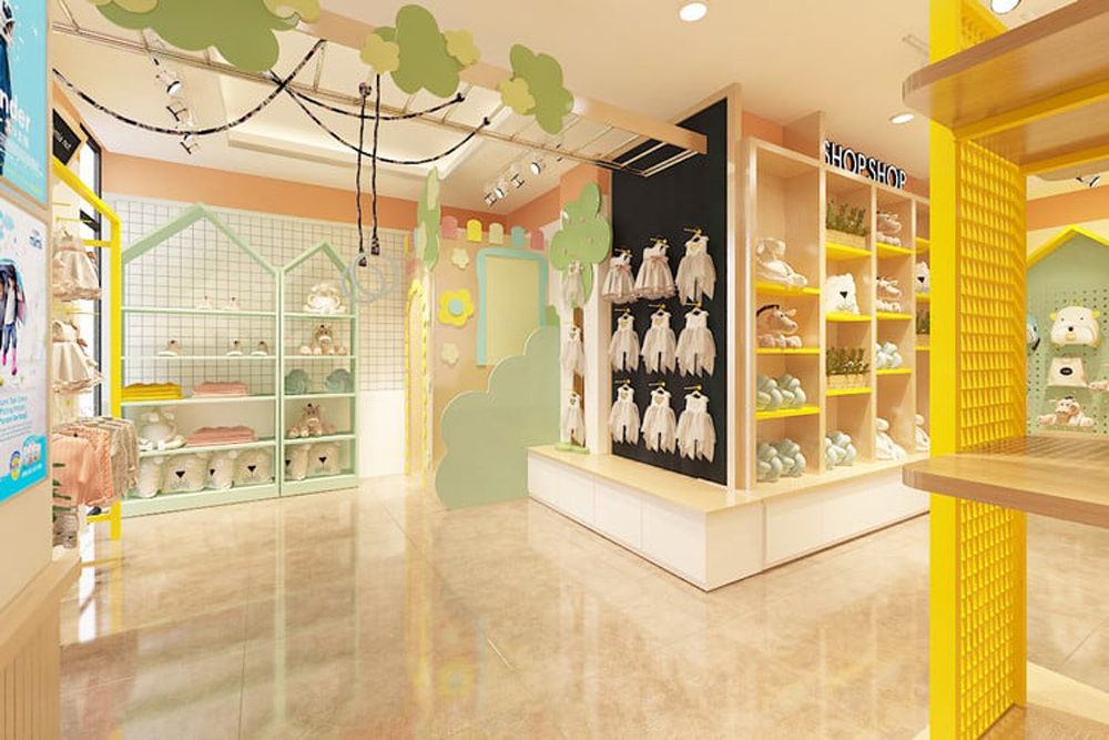 Đảm bảo an toàn trong thiết kế cửa hàng mẹ và bé ở địa phương