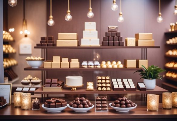 thiết kế cửa hàng socola tại đà nẵng